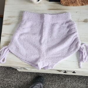 Anthropologie Nia Brand Cozy Cream Fleece Lounge Wear Shorts